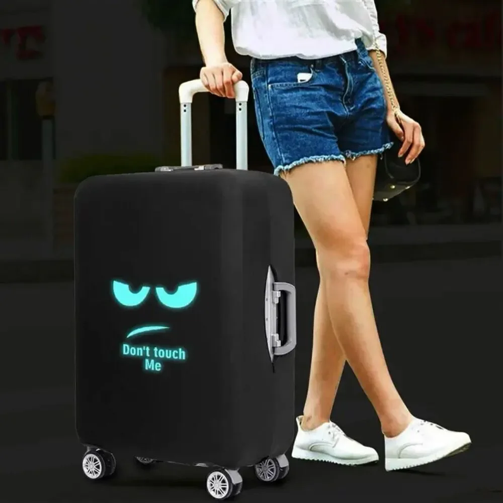 NWT Black Night Luminous Don’t touch me M 22”-25” Suitcase Luggage Elastic Cover
